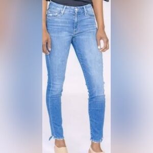 MOTHER The Looker Ankle Skinny Jeans Tequila Mockingbird Blue Size 26 (US 2) NWT